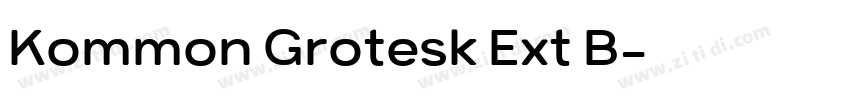 Kommon Grotesk Ext B字体转换